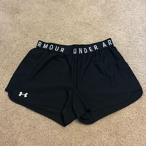 Black Under Armor athletic shorts